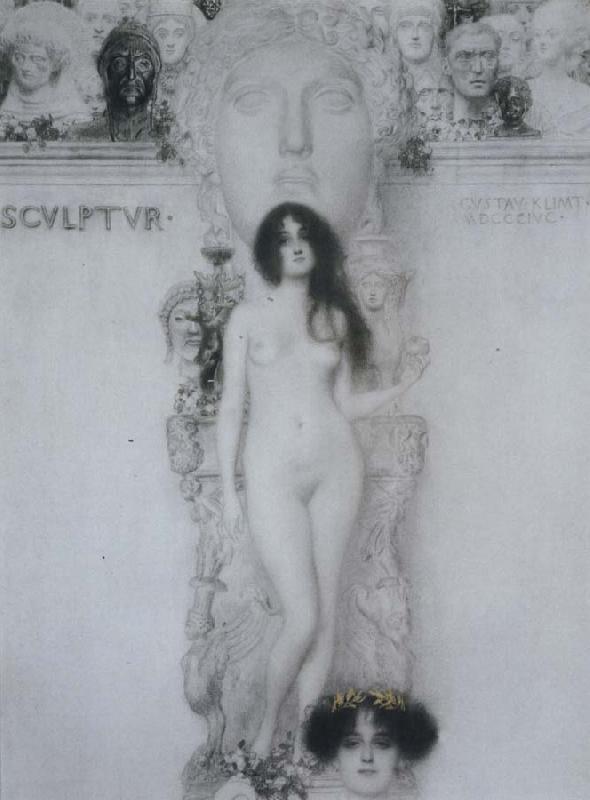 Gustav Klimt Sculpi\ture oil painting image